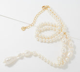 Isaac Mizrahi Live! Goldtone Faux Cream Pearl Y Necklace, 18"